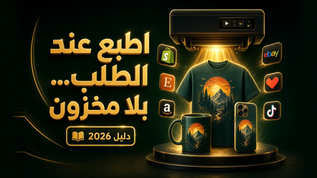 أفضل منصّات الطباعة عند الطلب للعرب (دليل 2026)