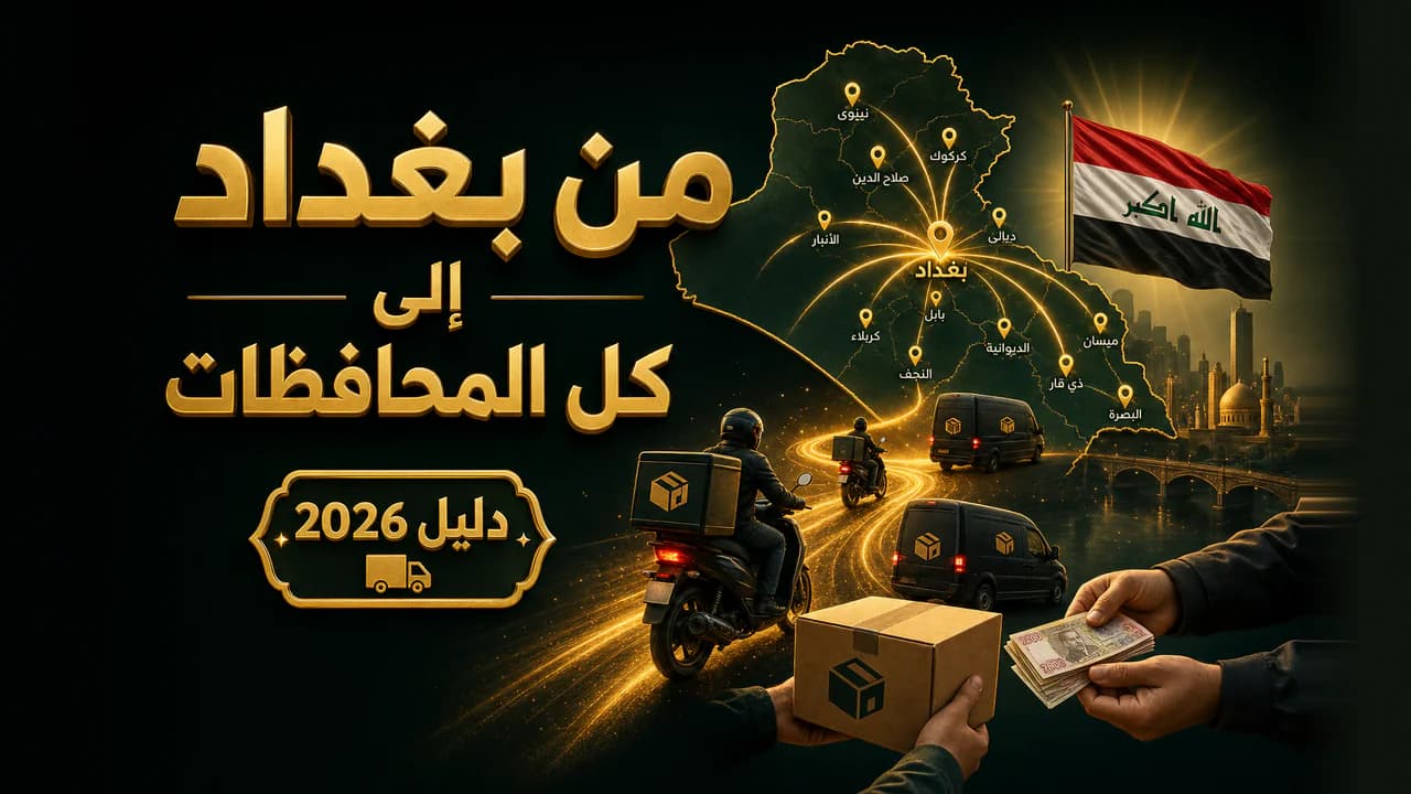 أفضل شركات التوصيل في العراق للمتاجر (معايير 2026)