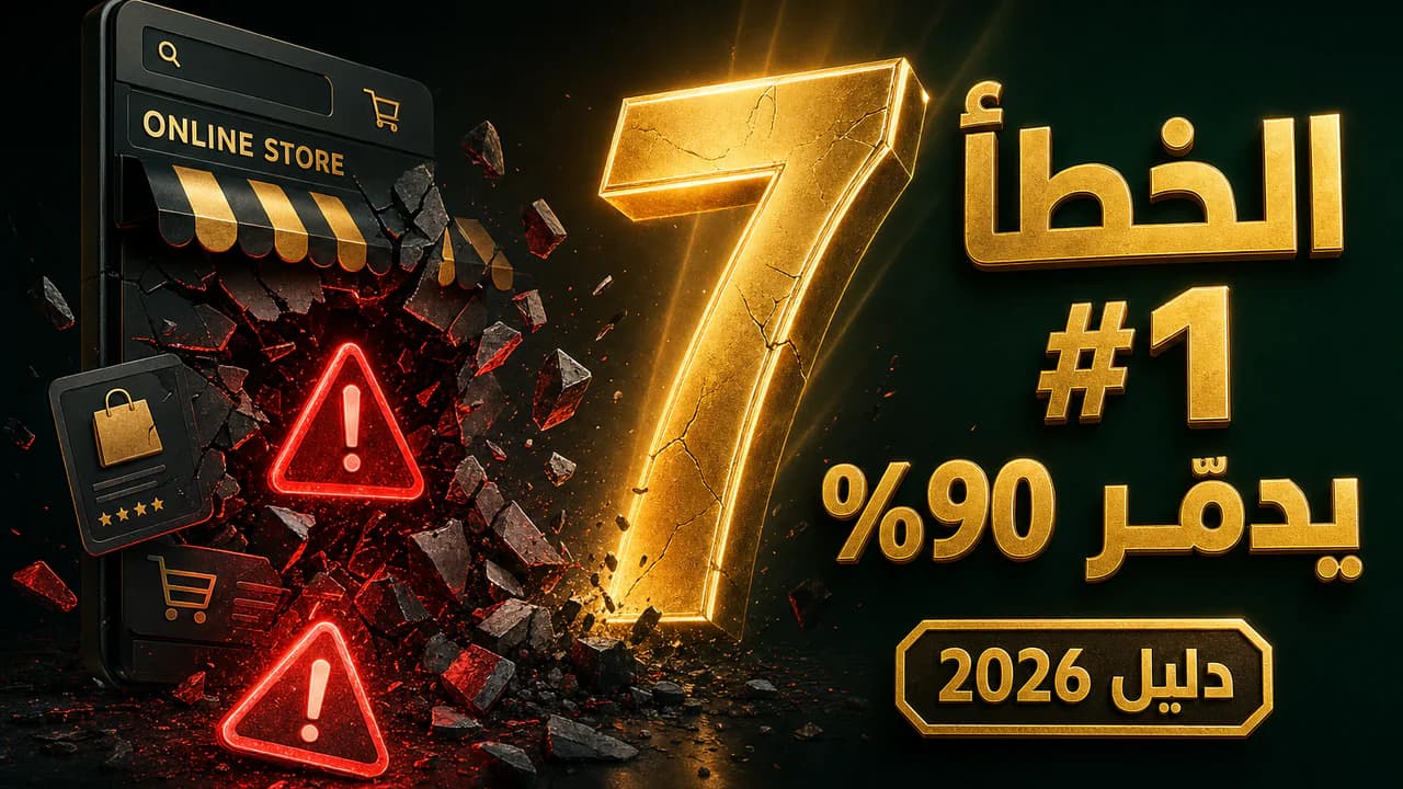 أكبر 7 أخطاء تقتل المتاجر الإلكترونية الجديدة 2026