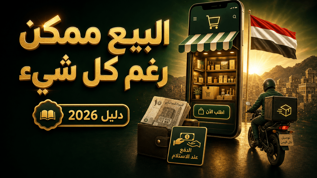 البيع أونلاين في اليمن: طرق عملية للبداية (2026)