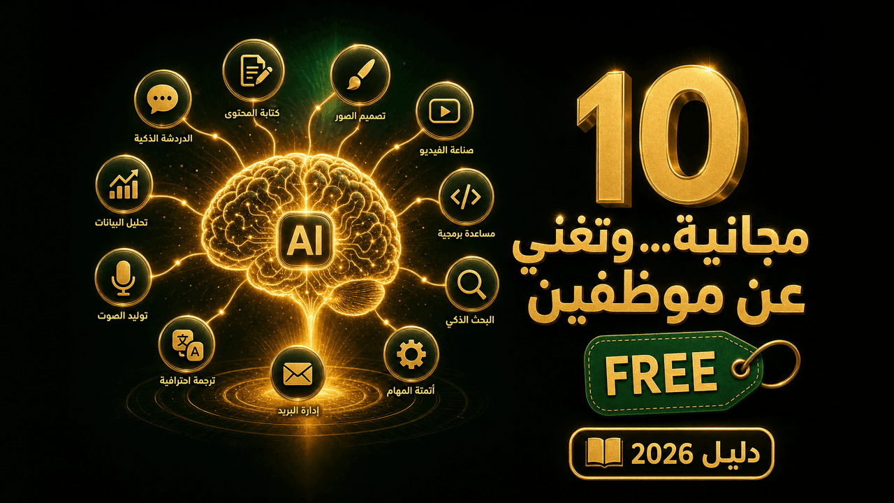 10 أدوات ذكاء اصطناعي مجانية لكل صاحب متجر 2026