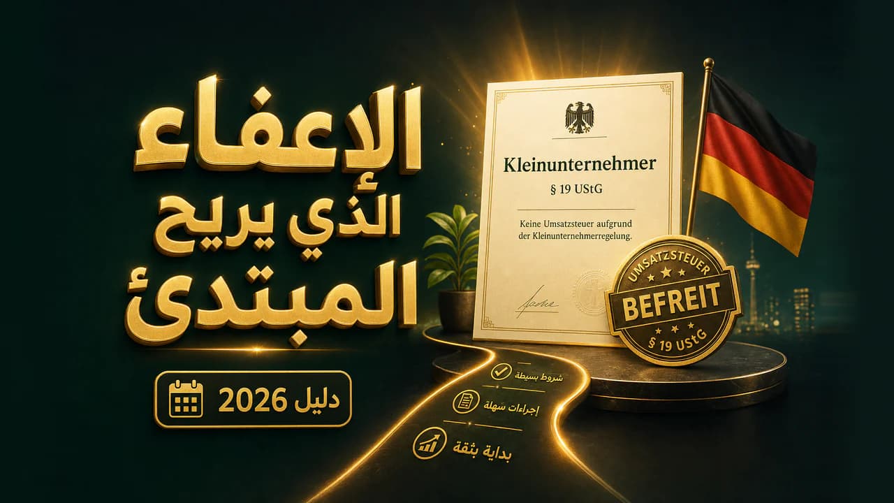 ضريبة Kleinunternehmer للدروبشيبينغ في ألمانيا (دليل 2026)