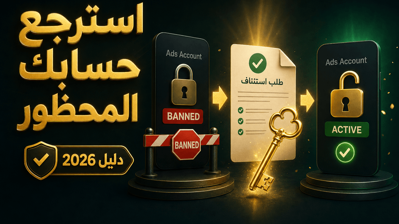 حساب الإعلانات تم حظره: الأسباب والحلول 2026