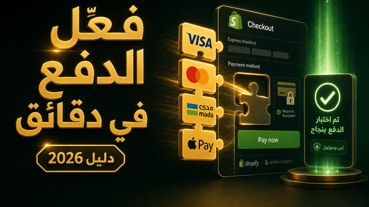 كيف أربط وسائل الدفع بمتجر شوبيفاي؟ 2026
