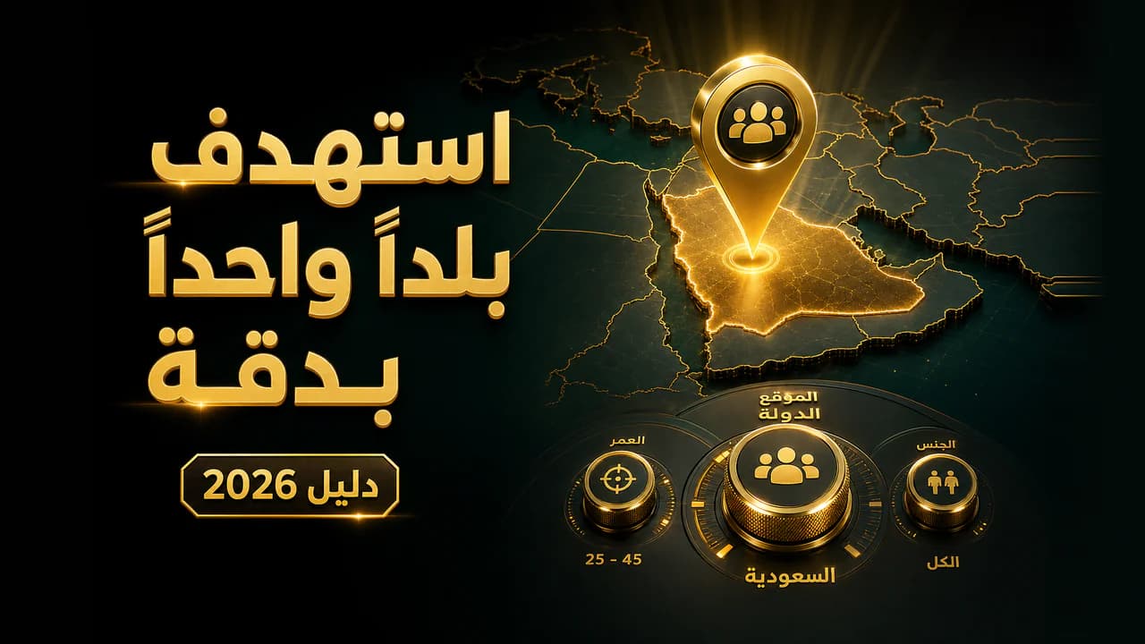 كيف أستهدف جمهور دولة عربية محدّدة في إعلاناتي؟ (2026)