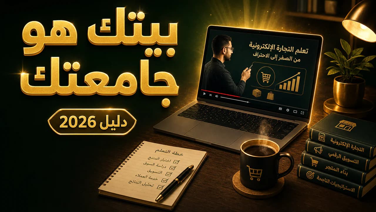 كيف أتعلم التجارة الإلكترونية من البيت؟ 2026