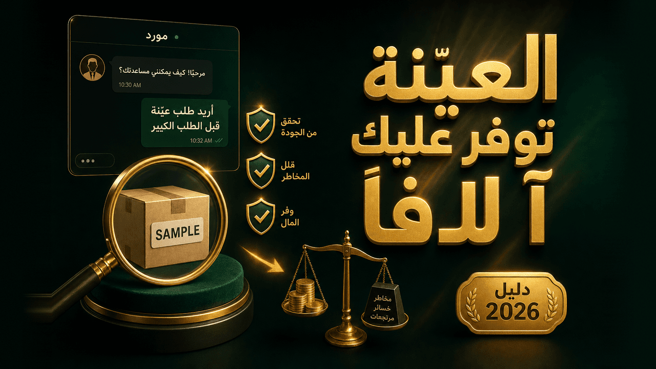 كيف تطلب عيّنة من المورّد قبل البيع؟ (دليل 2026)