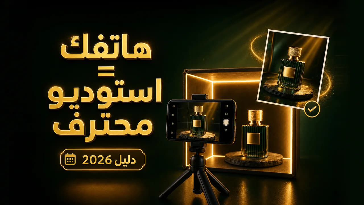 كيف أصور منتجاتي باحترافية بهاتفي فقط؟ 2026