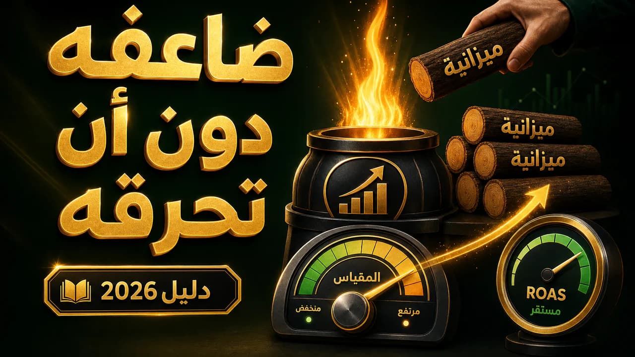 كيف أوسّع (Scale) إعلاناً رابحاً بدون أن أحرقه؟ 2026