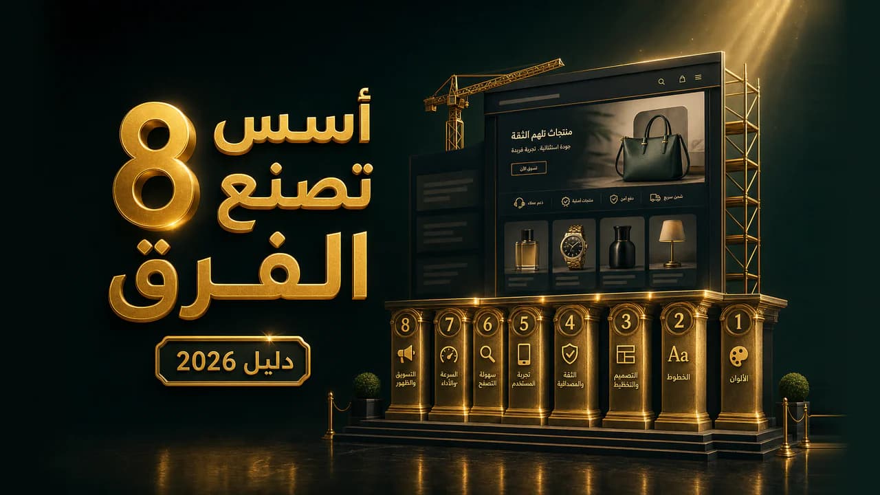 كيف تصمّم متجرك الإلكتروني باحتراف؟ (8 أسس 2026)