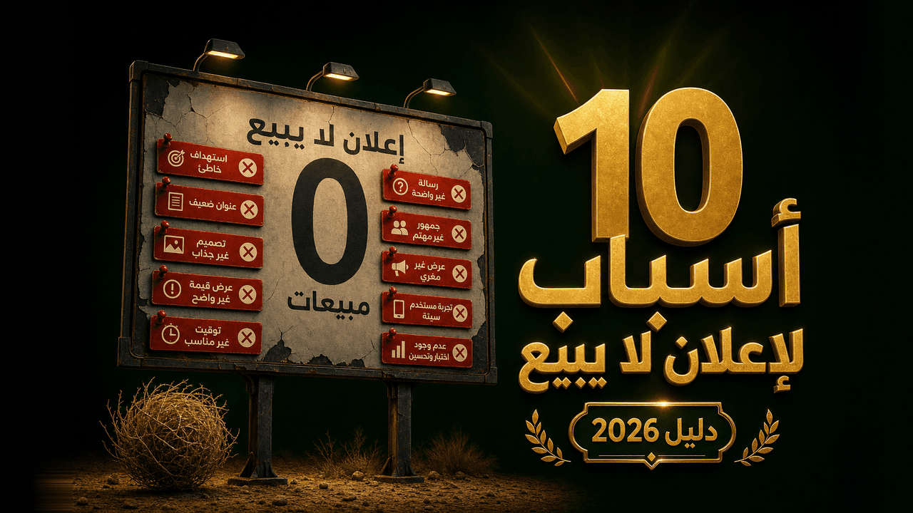 لماذا لا تبيع إعلاناتي؟ الأخطاء العشرة الشائعة 2026