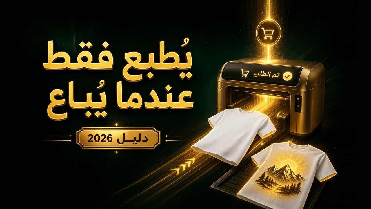 ما هو البرينت أون ديماند (Print on Demand)؟ وكيف أبدأ؟ (2026)