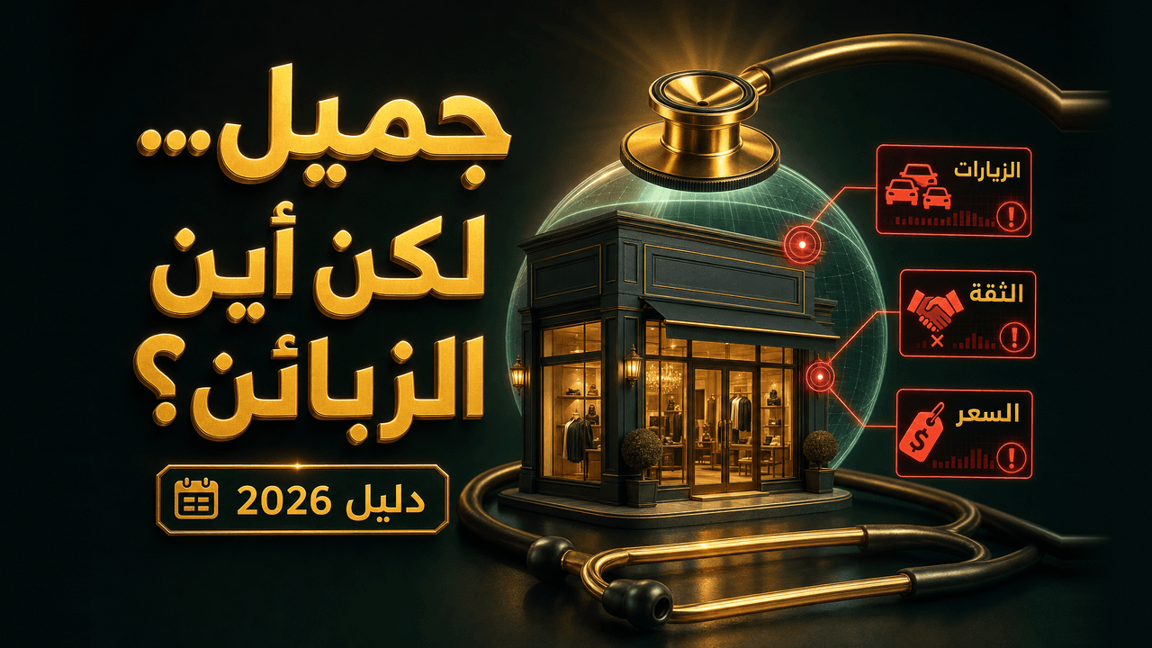 متجر جميل بدون مبيعات: التشخيص والعلاج 2026