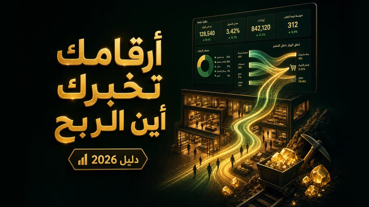 تحليل متجرك بجوجل أناليتكس: الإعداد وقراءة الأرقام (2026)