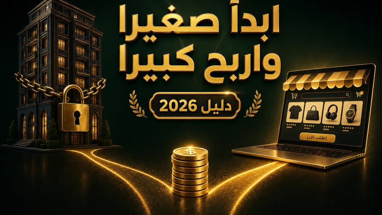 التجارة الإلكترونية أم العقارات للمبتدئ بميزانية صغيرة؟ 2026