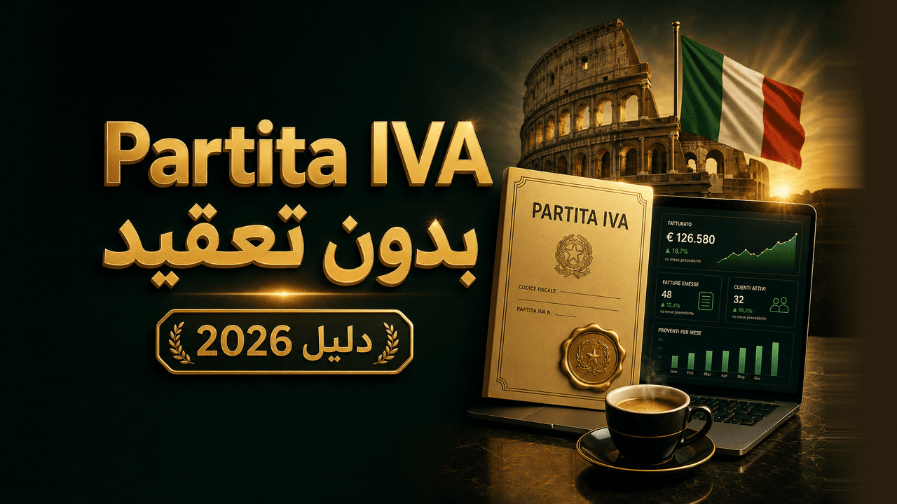 كيف تبدأ تجارة إلكترونية في إيطاليا؟ (دليل partita IVA 2026)
